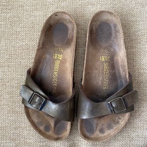 Bronze Birkenstock Madrid Sandals EUR37
